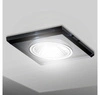 Zestaw Oprawa Halogenowa Szklana LX-7003 Czarna Kwadratowa + Żarówka LED GU10 2,5W biała zimna LEDLUX