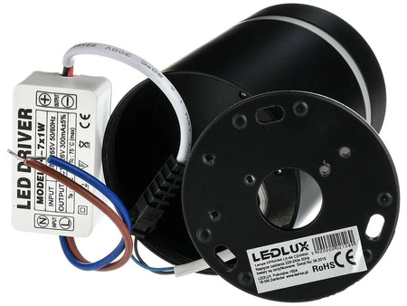 Oprawa Sufitowa Natynkowa SPOT LX- 64 Czarna LEDLUX