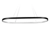 Lampa Sufitowa Wisząca LED Owalna LX- 928 39W Czarna biała neutralna LEDLUX