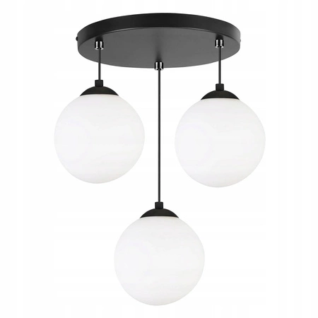 Lampa Wisząca LX- 1287 Czarna 3x E27 LEDLUX