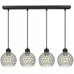 Lampa Wiszaca LX- 1177 Czarna 4x E27 LEDLUX