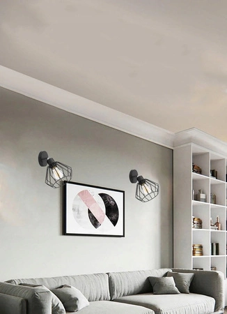 Kinkiet Lampa Ścienna LX- 1364 Czarna 1x E27 LEDLUX