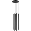 Lampa Sufitowa Wisząca Plafon Żyrandol Tuba Sopel Czarna 5x G9 Modern LX-1171 LEDLUX