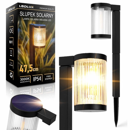 Lampa solarna Ogrodowa wbijana Stojąca LED słupek ogrodowy latarnia LSOL-060