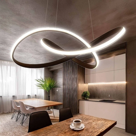 Lampa Sufitowa Wisząca LED LX-917 44W Czarna biała neutralna LEDLUX