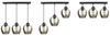 Lampa Wisząca LX- 1294 Czarna 3x E27 LEDLUX