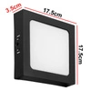 Panel LED natynkowy 18W NW czarny 17,5x17,5cm Plafon lampa sufitowa kwadrat LEDLUX