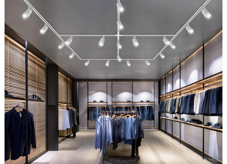 Łącznik Krzyżowy do Szyn Oświetleniowych LED Typ X Biały LEDLUX