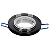 Oprawa Halogenowa Sufitowa Szklana LX- 7002 Czarna Okrągła MR16 GU10 LEDLUX