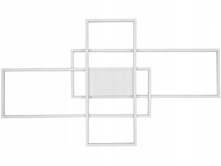 Lampa Sufitowa Wisząca LED Geometryczna LX- 1200 120W Biała 3000k-6000k LEDLUX