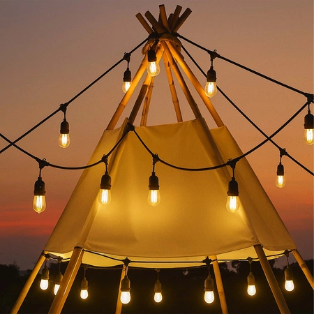 Girlanda świetlna LED Ogrodowa 5m 10x E27 LEDLUX