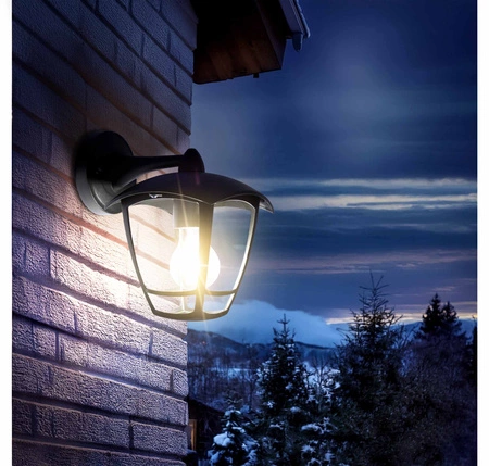 Kinkiet Ogrodowy Lampa Elewacyjna Zewnętrzna Latarnia LX- 9119 Czarny LEDLUX