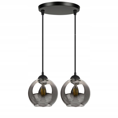 Lampa Wisząca LX- 1216 Czarna 2x E27 LEDLUX