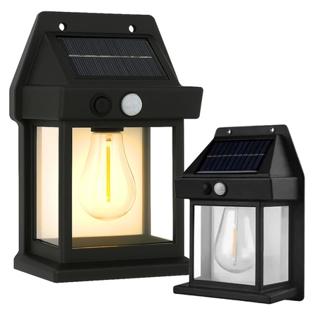 Lampka solarna ogrodowa LED z czujnik ruchu KINKIET elewacyjny ZEWNĘTRZNA LSOL-055 LEDLUX