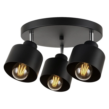 Lampa Sufitowa LX- 1040 Czarna 3x E27 LEDLUX