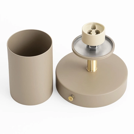 Lampa sufitowa KINKIET LED GU10 beżowa 2w1 Spot Kaszmir Premium LX1427