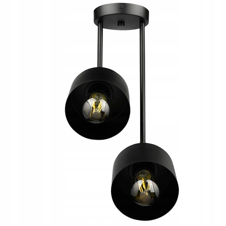 Lampa Sufitowa LX- 1032 Czarna 2x E27 LEDLUX