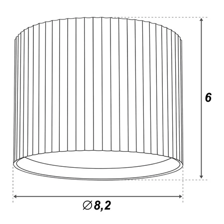 OPRAWA NATYNKOWA Sufitowa HALOGENOWA TUBA LED GX53 Walec SPOT Nowoczesna OPN-013 GOLD