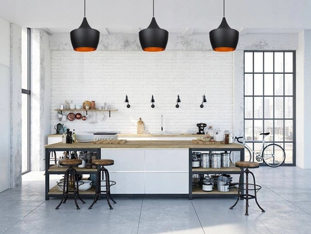 Lampa Wisząca PT- 413-B Czarna 1x E27 LEDLUX