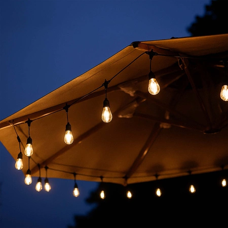 Girlanda świetlna LED Ogrodowa 5m 10x E27 LEDLUX