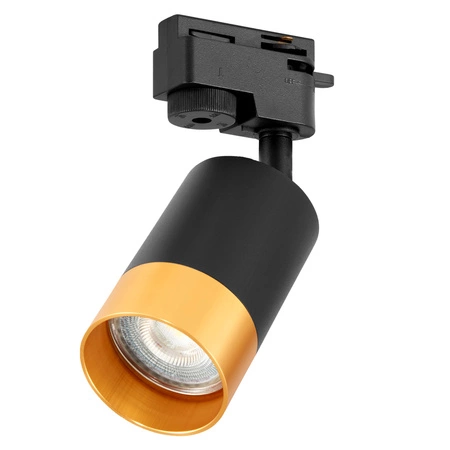 Lampa Szynowa Reflektor Halogen LED GU10 Czarny Złoto+Miedź LEDLUX