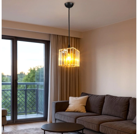 Lampa Wisząca LX- 1190 Czarna 1x E27 LEDLUX