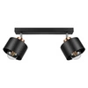 Lampa Sufitowa LX-1107 Czarna + Miedź 2x E27 LEDLUX