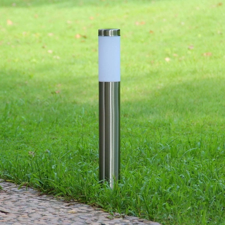 Lampa Ogrodowa Stojąca Słupek E27 LX- 710 Inox 65cm LEDLUX
