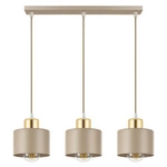 Lampa wisząca sufitowa nowoczesna 3xE27 ZŁOTA beżowa GLAMOUR nowoczesna LX-1035