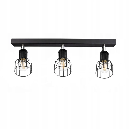 Lampa Sufitowa LX- 1333 Czarna 3x E27 LEDLUX