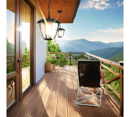 Lampa elewacyjna LED kinkiet ogrodowy LATARNIA wisząca Nowoczesna E27 LEL-0007 LEDLUX