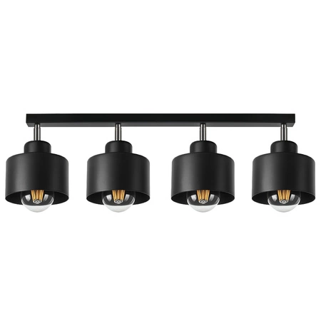 Lampa Sufitowa LX- 1195 Czarna 4x E27 LEDLUX