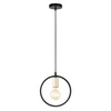 Lampa Wisząca LX-1360 Czarna+ Złoto 1x E27 LEDLUX