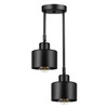 Lampa Sufitowa LX- 1032 Czarna 2x E27 LEDLUX