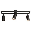 LAMPA SUFITOWA 3xGU10 czarna regulowana SPOT oprawa halogenowa natynkowa OPN-008 3x GU10 BLACK