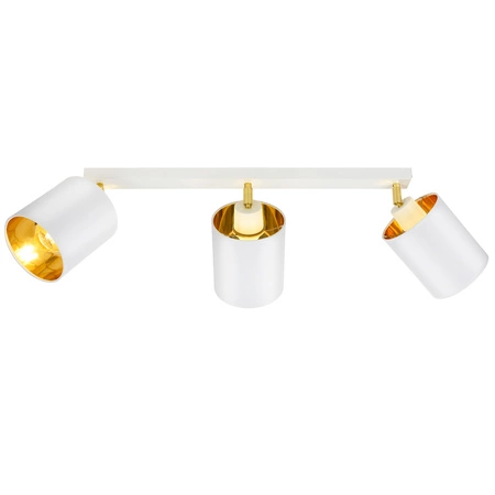 Lampa Sufitowa LX- 1384 Biała + Złoto 3x E27 LEDLUX