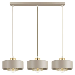 Lampa Wisząca Sufitowa Plafon Żyrandol Beżowa Ecru Kaszmir Loft Edison LX1186