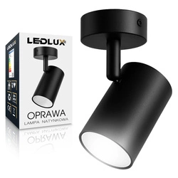 LAMPA SUFITOWA 1xGU10 czarna regulowana SPOT oprawa halogenowa natynkowa OPN-001 1x GU10 BLACK