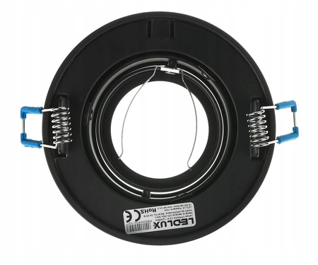 Oprawa Halogenowa Sufitowa LX- 61 Czarna Okrągła MR16 GU10 LEDLUX