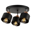 Lampa Sufitowa LX- 1040 Czarna + Miedź 3x E27 LEDLUX