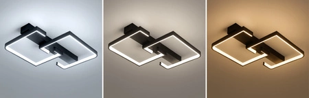 Lampa Sufitowa LED Wisząca nowoczesna żyrandol plafon 50W CCT Remote pilot LX960