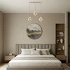 Lampa wisząca sufitowa nowoczesna 3xE27 ZŁOTA beżowa GLAMOUR nowoczesna LX-1035