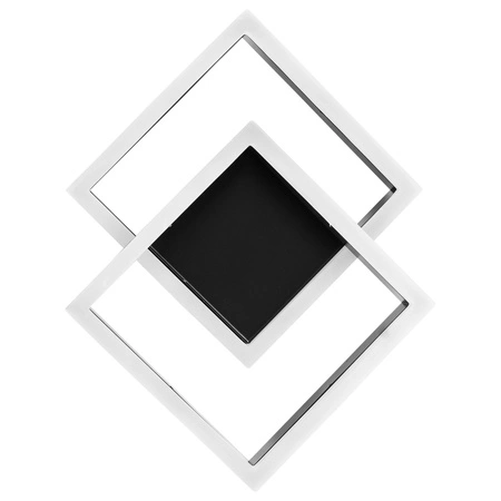 Lampa Sufitowa Wisząca LED Dwa Kwadraty LX- 933 32W Czarna biała neutralna LEDLUX