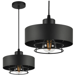 Lampa Wisząca LX- 1187 Czarna 1x E27 LEDLUX