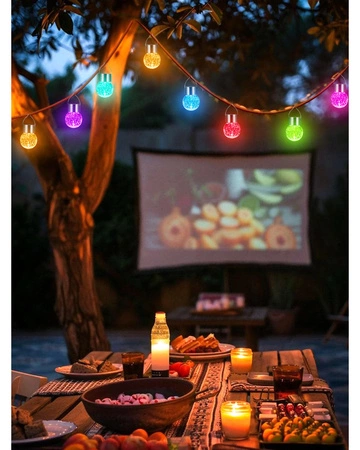 4x Lampka lampa SOLARNA Ogrodowa LED LATARENKA Szklana Kula RGB różne kolory LSOL-065 LEDLUX