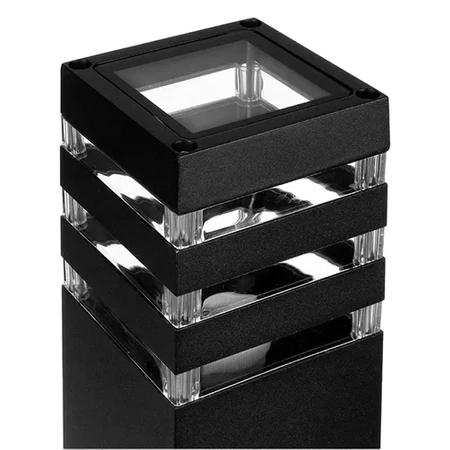 Lampa Ogrodowa Stojąca Słupek E27 LX- 910 Czarna 50cm LEDLUX