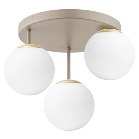 Lampa Wisząca Sufitowa Plafon Żyrandol Beżowa Ecru Kaszmir Loft Edison LX1423