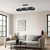 Lampa Wisząca LX- 1091 Czarna 3x E27 LEDLUX