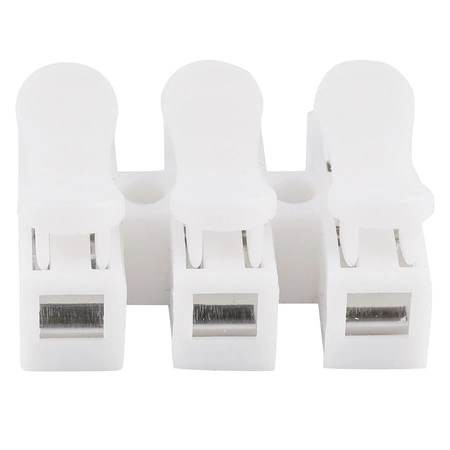 Złączka instalacyjna szybkozłączka Biała 3P Przelotowa LEDLUX