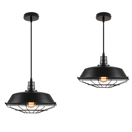 Lampa Wisząca PT-624 Czarna 1x E27 LEDLUX